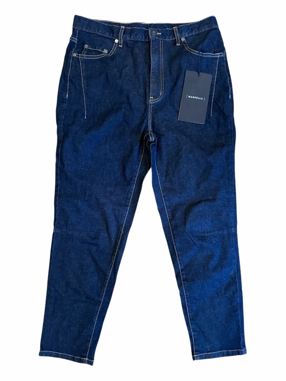 MARELLA Women’s Dark Blue Slim Straight Jeans